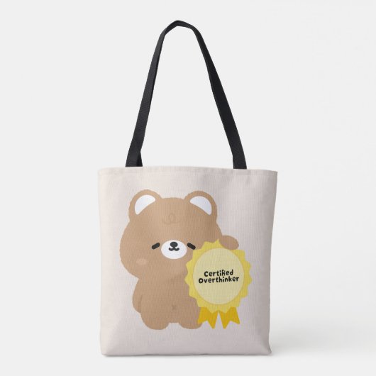 Zertifizierter Überdenker Braunbär Tasche (Rückseite)