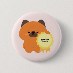 Zertifizierter ungeschickter deutscher Schäferhund Button