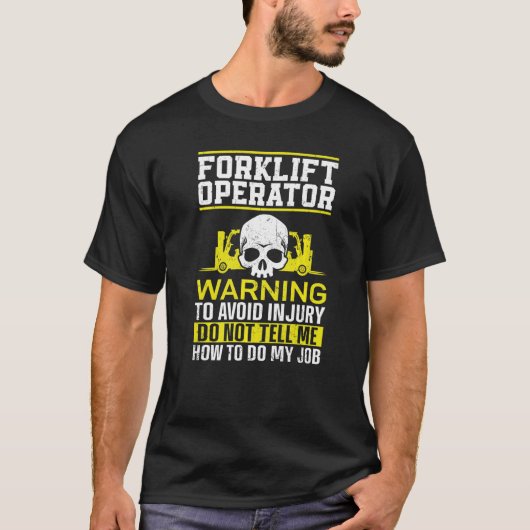 Zertifizierter Vintager Gabelstapler T-Shirt (Vorderseite)