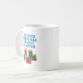 Zertifizierter Weihnachtsmann Kaffeetasse (Vorderseite Links)