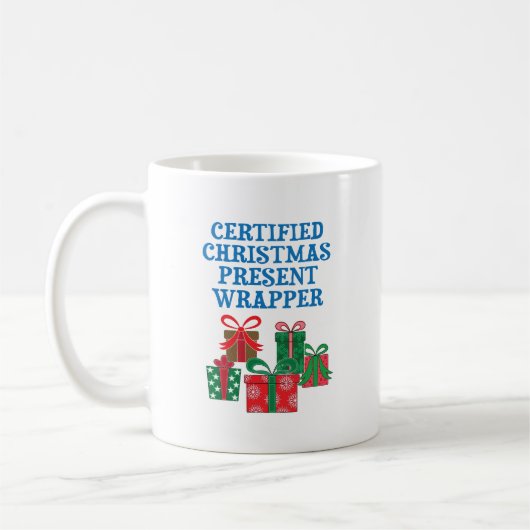 Zertifizierter Weihnachtsmann Kaffeetasse (Links)