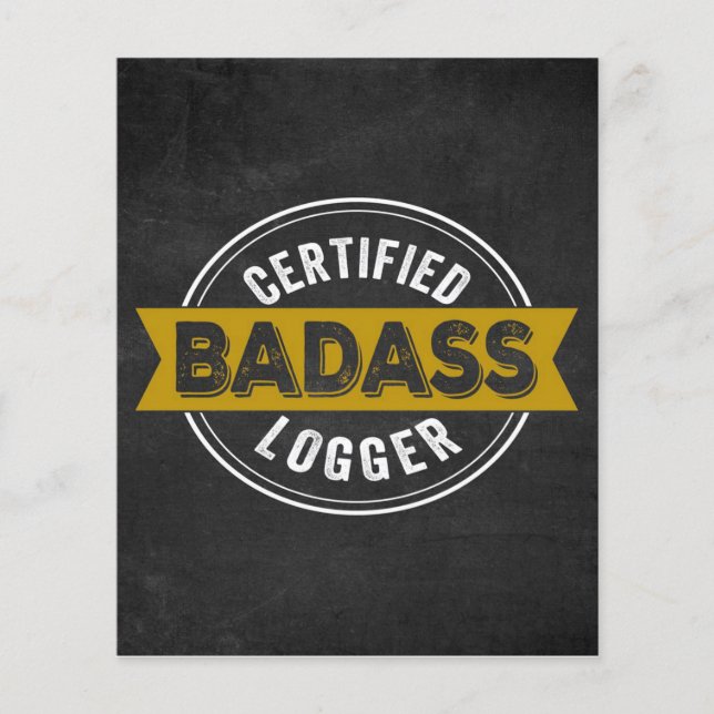 Zertifiziertes Badass Logger Grunddesign (Vorderseite)