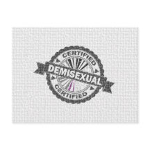 Zertifiziertes Demisexual Pride Siegel der Genehmi