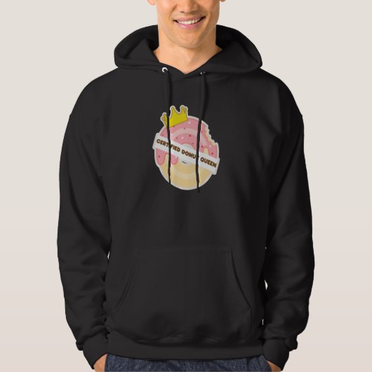 zertifiziertes Donut Queen Food Perfect Sweet Hoodie (Vorderseite)