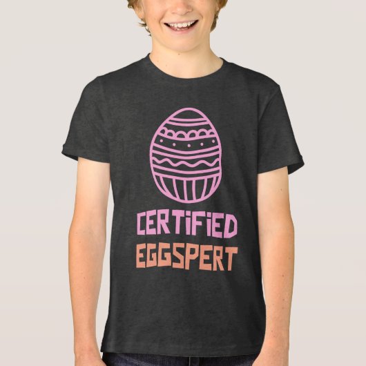 Zertifiziertes Eggspert Kids Osterfest Shirt (Vorderseite)