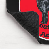Zertifiziertes Flatcoat Retriever Addict Mousepad (Ecke)