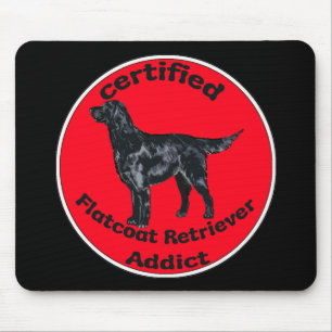 Zertifiziertes Flatcoat Retriever Addict Mousepad