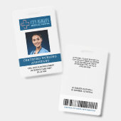 Zertifiziertes Foto-ID für den Pflegeassistenten C Ausweis (Front & Back)