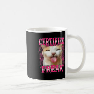 Zertifiziertes Freak Eat Cement Verfluchte Katze F Kaffeetasse