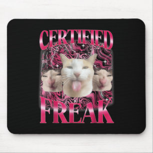 Zertifiziertes Freak Eat Cement Verfluchte Katze F Mousepad
