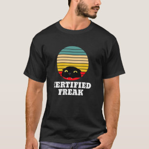 Zertifiziertes Freak-lustiges Katzen-Meme T-Shirt