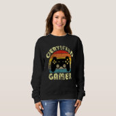 Zertifiziertes Gamer Retro Funny Video Games Gamin Sweatshirt (Vorne ganz)