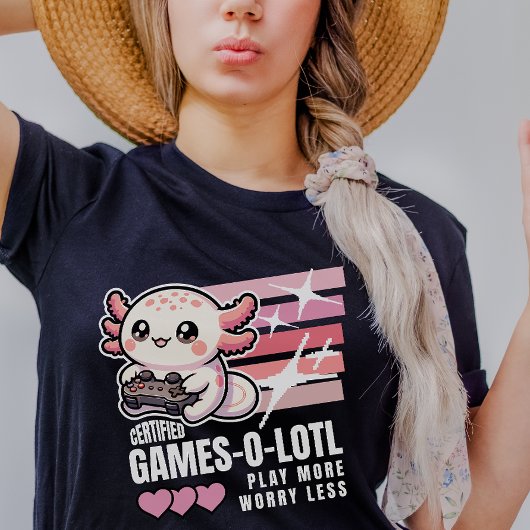 Zertifiziertes Games-o-Lotto Niedliches Axolotl Ga T-Shirt