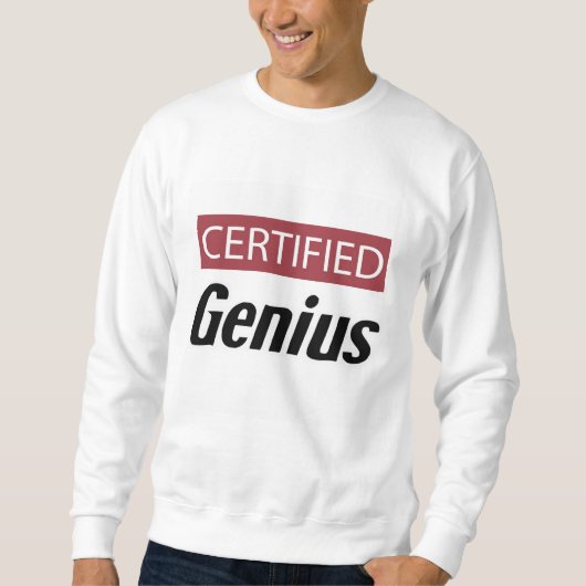 Zertifiziertes Genie Sweatshirt (Vorderseite)