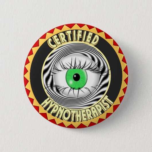 ZERTIFIZIERTES HYPNOTHERAPIELOGO BUTTON (Vorderseite)