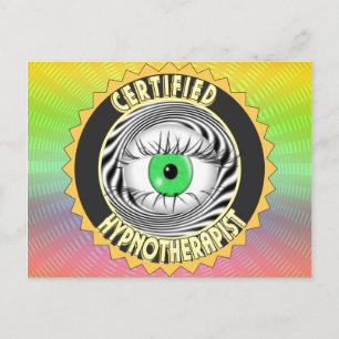 ZERTIFIZIERTES HYPNOTHERAPIELOGO POSTKARTE