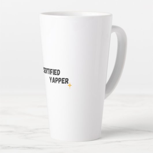 Zertifiziertes Japper | Gen-Z Funny Graphic T-Shir Milchtasse (Rechte Ecke)