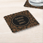 Zertifiziertes Kaffeedokument Untersetzer (angewinkelt)