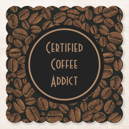 Zertifiziertes Kaffeedokument Untersetzer (Vorderseite)