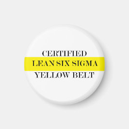 Zertifiziertes Lean Yellow Belt Magnet