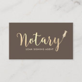 Zertifiziertes Notar Signing Agent Foto Visitenkarte (Vorderseite)