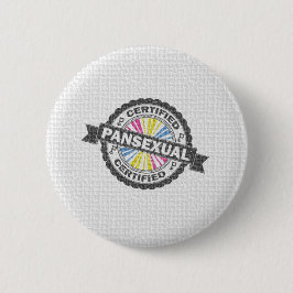 Zertifiziertes Pansexual Pride Siegel der Genehmig Button