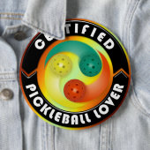 Zertifiziertes Pickleball Lover 1 Button (Beispiel)