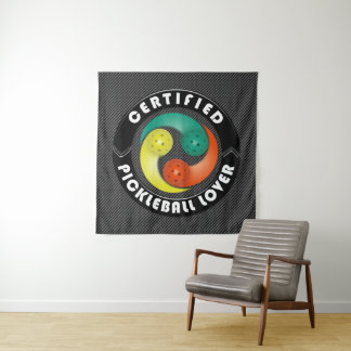 Zertifiziertes Pickleball Lover 1 Wandteppich