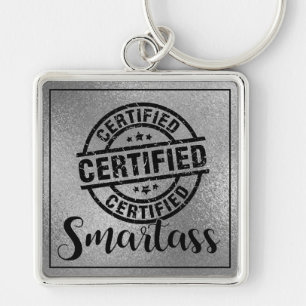 Zertifiziertes Smartass-Logo Schlüsselanhänger