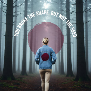 Zertretene Blüte Jeansjacke