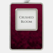 Zertretene Blüte Rahmen-Ornament Silber (Vorderseite)