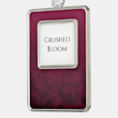 Zertretene Blüte Rahmen-Ornament Silber (Links)