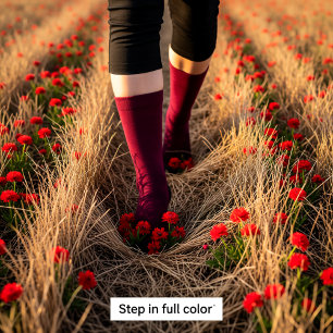 Zertretene Blüte Socken