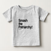 Zertrümmern der Patriarchy Baby T-shirt (Vorderseite)