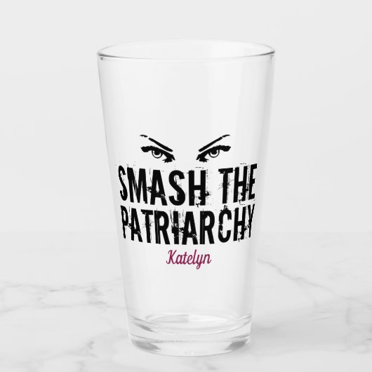 Zertrümmern der Patriarchy-Feminist Glas (Vorderseite)