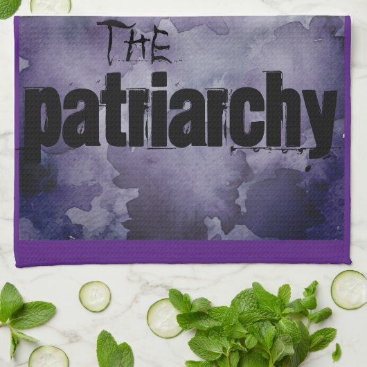 Zertrümmern der Patriarchy Geschirrtuch (Gefaltet)