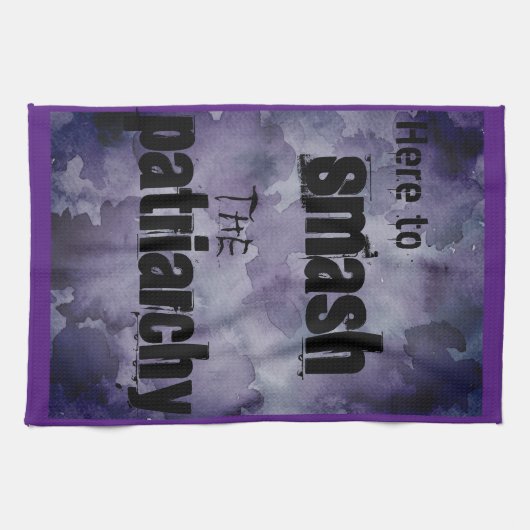 Zertrümmern der Patriarchy Geschirrtuch (Horizontal)