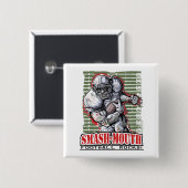 Zertrümmern-Mund Knopf Button (Vorne & Hinten)