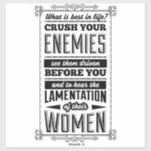 Zertrümmern Sie Ihre Feinde Aufkleber (Blatt)