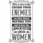 Zertrümmern Sie Ihre Feinde Aufkleber (Vorderseite)