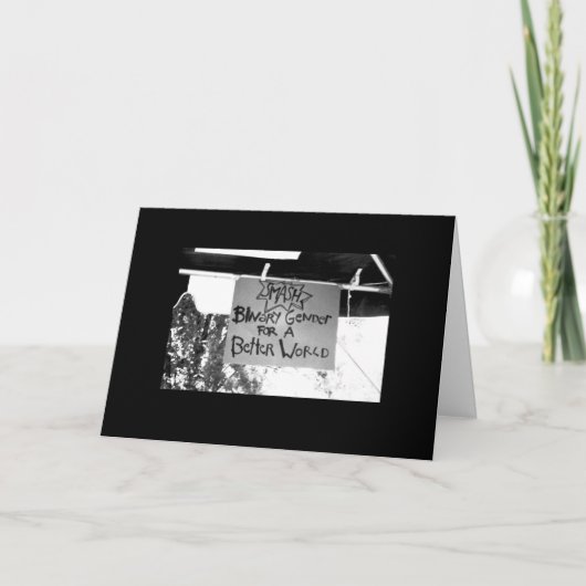 Zertrümmern-Zweiheits-Geschlecht Karte (Vorderseite)