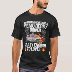 Zertrümmerte Autos Abbruch-Derby-Angebot für eine  T-Shirt