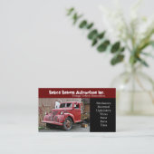 Zertrümmerte vorderes Fenster-alte Visitenkarte (Stehend Vorderseite)