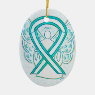 Zervikaler Krebs Bewusstsein Ribbon Engel Ornament