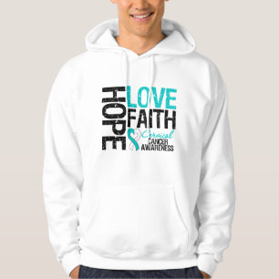 Zervikaler Krebs Hoffnung Liebe Glaube Hoodie