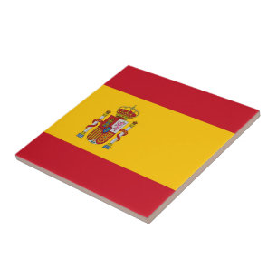 zES001 SPANISH FLAG, Spanien, Fliese