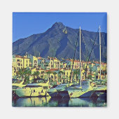 zES004 MARBELLA panorama Andalusien Spanien, Kühls Magnet (Vorne)