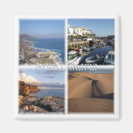 zES005 GRAN CANARIA, Kanarische Inseln, Spanien, K Magnet (Vorne)