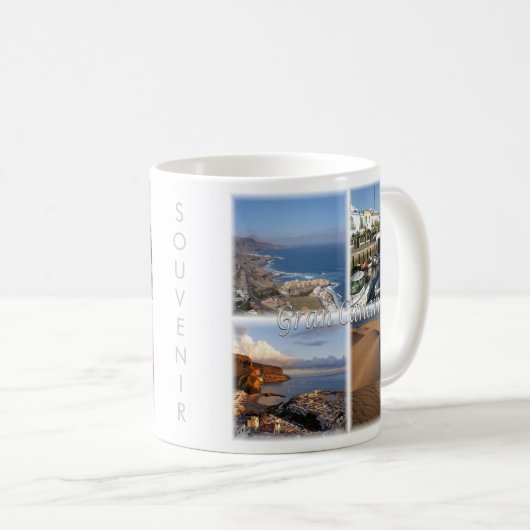 zES005 GRAN CANARIA, Kanarische Inseln, Spanien, Kaffeetasse (VorderseiteRechts)