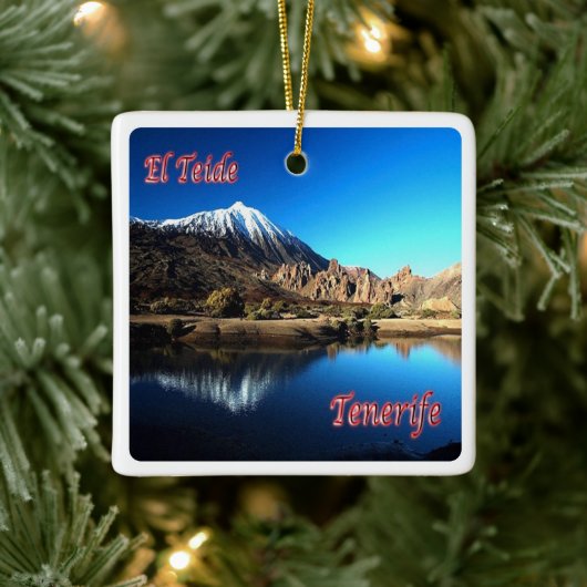 zES006 EL TEIDE Teneriffa Spanien, Keramikornament (Baum)
